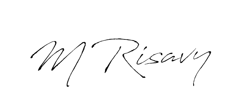 M Risavy stylish signature style. Best Handwritten Sign (Antro_Vectra) for my name. Handwritten Signature Collection Ideas for my name M Risavy. M Risavy signature style 6 images and pictures png