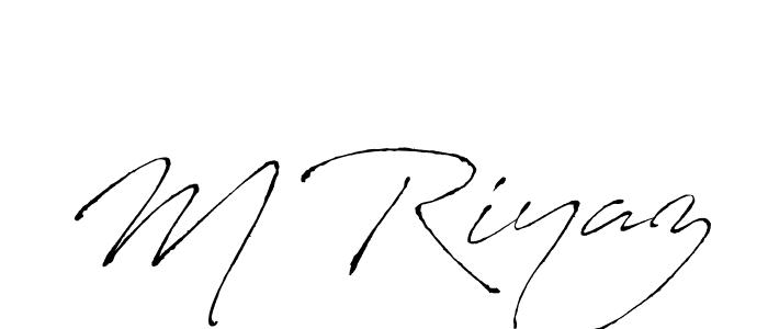 Antro_Vectra is a professional signature style that is perfect for those who want to add a touch of class to their signature. It is also a great choice for those who want to make their signature more unique. Get M Riyaz name to fancy signature for free. M Riyaz signature style 6 images and pictures png