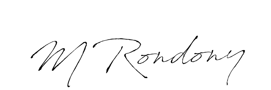 Make a short M Rondony signature style. Manage your documents anywhere anytime using Antro_Vectra. Create and add eSignatures, submit forms, share and send files easily. M Rondony signature style 6 images and pictures png