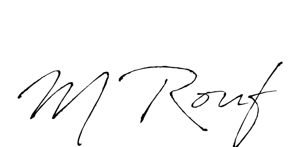 Similarly Antro_Vectra is the best handwritten signature design. Signature creator online .You can use it as an online autograph creator for name M Rouf. M Rouf signature style 6 images and pictures png