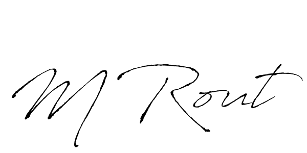 It looks lik you need a new signature style for name M Rout. Design unique handwritten (Antro_Vectra) signature with our free signature maker in just a few clicks. M Rout signature style 6 images and pictures png