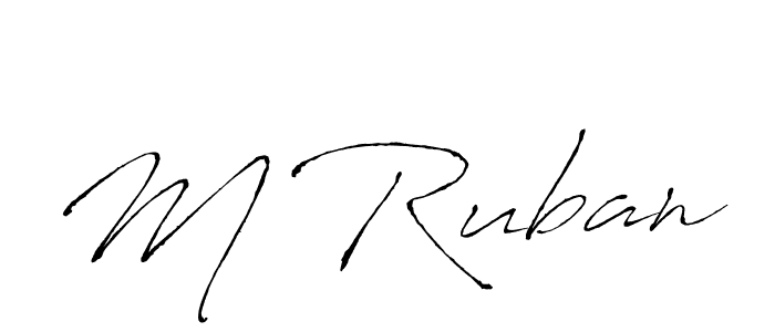 Similarly Antro_Vectra is the best handwritten signature design. Signature creator online .You can use it as an online autograph creator for name M Ruban. M Ruban signature style 6 images and pictures png