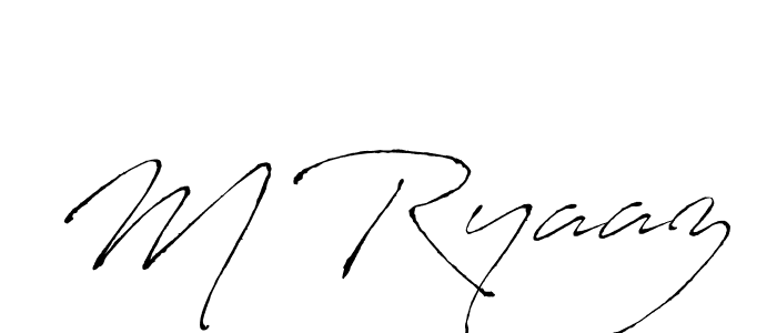 if you are searching for the best signature style for your name M Ryaaz. so please give up your signature search. here we have designed multiple signature styles  using Antro_Vectra. M Ryaaz signature style 6 images and pictures png