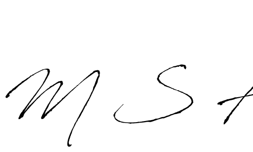 The best way (Antro_Vectra) to make a short signature is to pick only two or three words in your name. The name M S A include a total of six letters. For converting this name. M S A signature style 6 images and pictures png