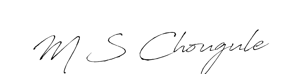 The best way (Antro_Vectra) to make a short signature is to pick only two or three words in your name. The name M S Chougule include a total of six letters. For converting this name. M S Chougule signature style 6 images and pictures png