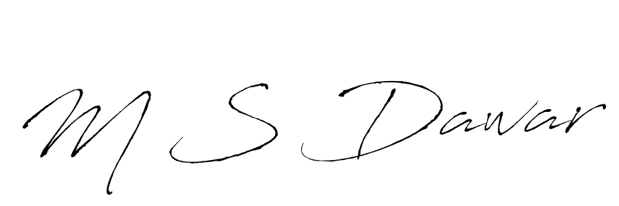 Also we have M S Dawar name is the best signature style. Create professional handwritten signature collection using Antro_Vectra autograph style. M S Dawar signature style 6 images and pictures png