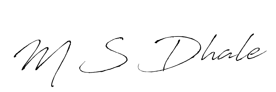 if you are searching for the best signature style for your name M S Dhale. so please give up your signature search. here we have designed multiple signature styles  using Antro_Vectra. M S Dhale signature style 6 images and pictures png