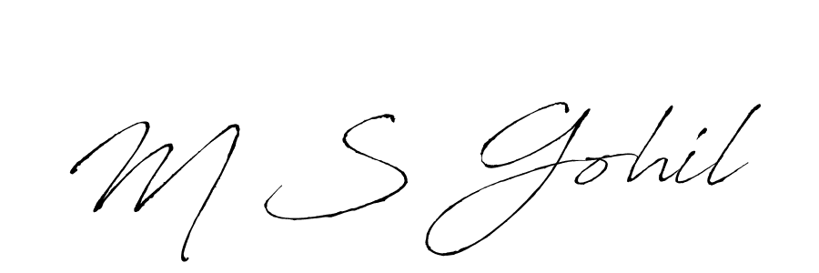 You should practise on your own different ways (Antro_Vectra) to write your name (M S Gohil) in signature. don't let someone else do it for you. M S Gohil signature style 6 images and pictures png