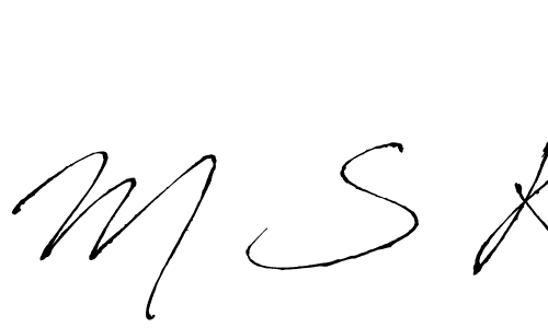 You should practise on your own different ways (Antro_Vectra) to write your name (M S K) in signature. don't let someone else do it for you. M S K signature style 6 images and pictures png