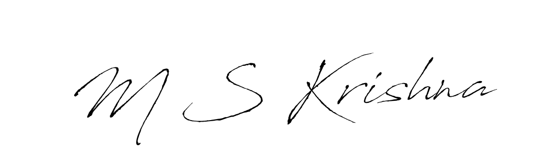 Also You can easily find your signature by using the search form. We will create M S Krishna name handwritten signature images for you free of cost using Antro_Vectra sign style. M S Krishna signature style 6 images and pictures png