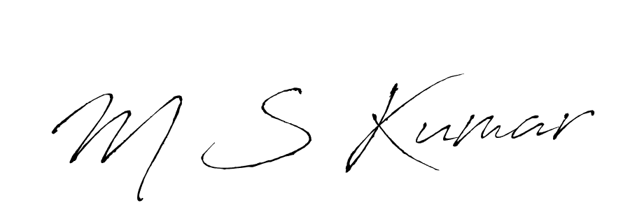 Use a signature maker to create a handwritten signature online. With this signature software, you can design (Antro_Vectra) your own signature for name M S Kumar. M S Kumar signature style 6 images and pictures png