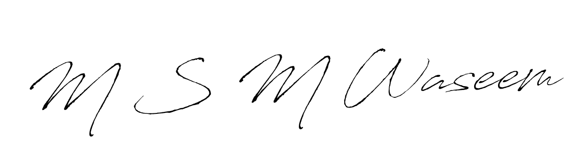 Make a short M S M Waseem signature style. Manage your documents anywhere anytime using Antro_Vectra. Create and add eSignatures, submit forms, share and send files easily. M S M Waseem signature style 6 images and pictures png