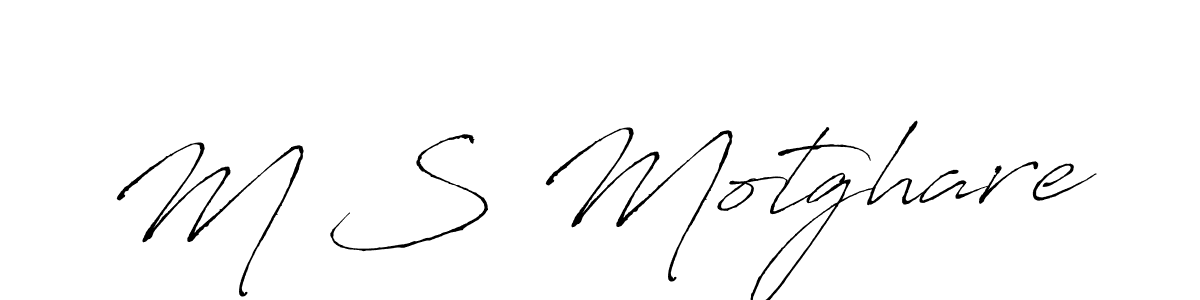Make a beautiful signature design for name M S Motghare. Use this online signature maker to create a handwritten signature for free. M S Motghare signature style 6 images and pictures png