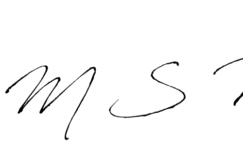 Antro_Vectra is a professional signature style that is perfect for those who want to add a touch of class to their signature. It is also a great choice for those who want to make their signature more unique. Get M S N name to fancy signature for free. M S N signature style 6 images and pictures png