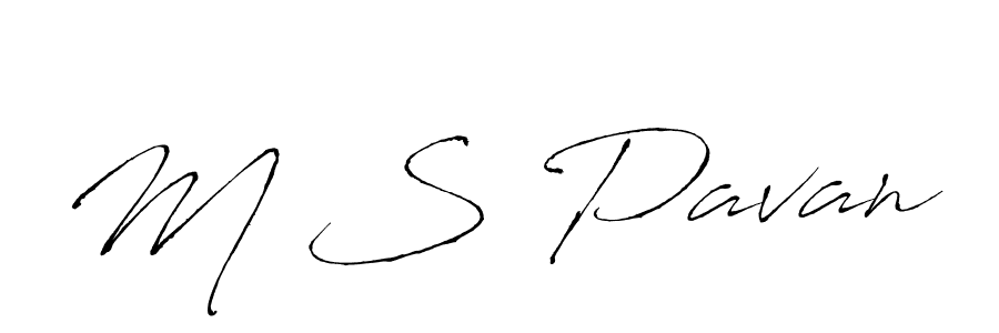 Use a signature maker to create a handwritten signature online. With this signature software, you can design (Antro_Vectra) your own signature for name M S Pavan. M S Pavan signature style 6 images and pictures png