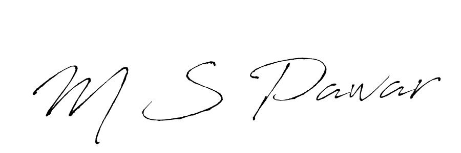 How to make M S Pawar signature? Antro_Vectra is a professional autograph style. Create handwritten signature for M S Pawar name. M S Pawar signature style 6 images and pictures png