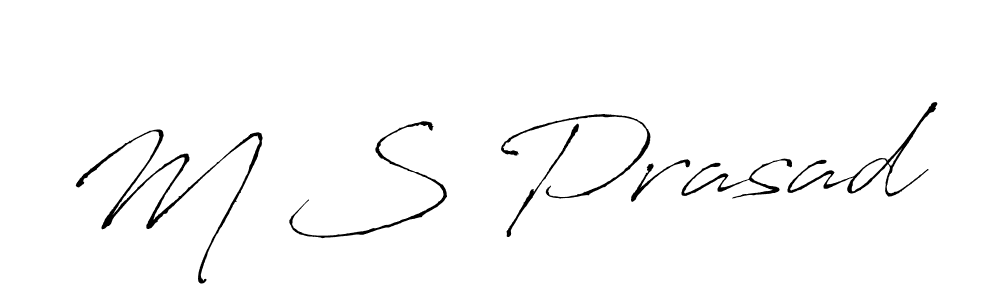 Similarly Antro_Vectra is the best handwritten signature design. Signature creator online .You can use it as an online autograph creator for name M S Prasad. M S Prasad signature style 6 images and pictures png