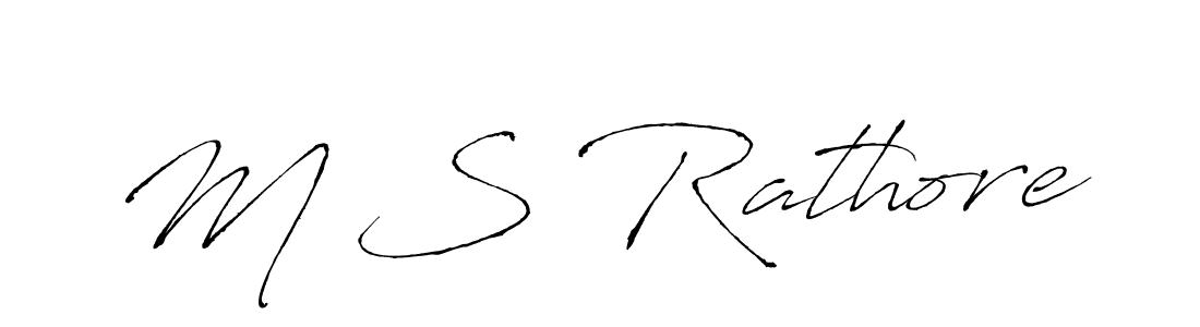 How to make M S Rathore signature? Antro_Vectra is a professional autograph style. Create handwritten signature for M S Rathore name. M S Rathore signature style 6 images and pictures png