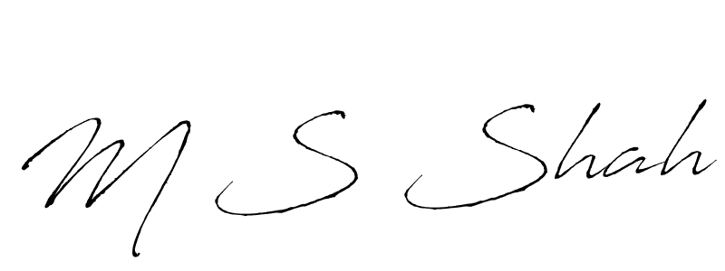 Also we have M S Shah name is the best signature style. Create professional handwritten signature collection using Antro_Vectra autograph style. M S Shah signature style 6 images and pictures png