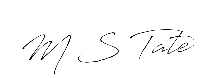 Create a beautiful signature design for name M S Tate. With this signature (Antro_Vectra) fonts, you can make a handwritten signature for free. M S Tate signature style 6 images and pictures png