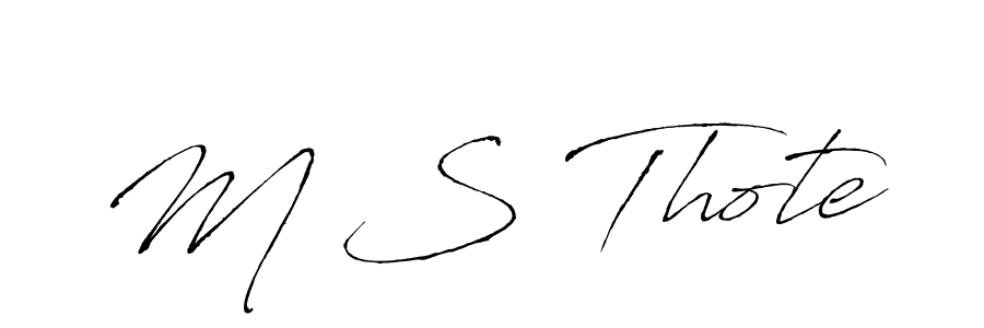 if you are searching for the best signature style for your name M S Thote. so please give up your signature search. here we have designed multiple signature styles  using Antro_Vectra. M S Thote signature style 6 images and pictures png