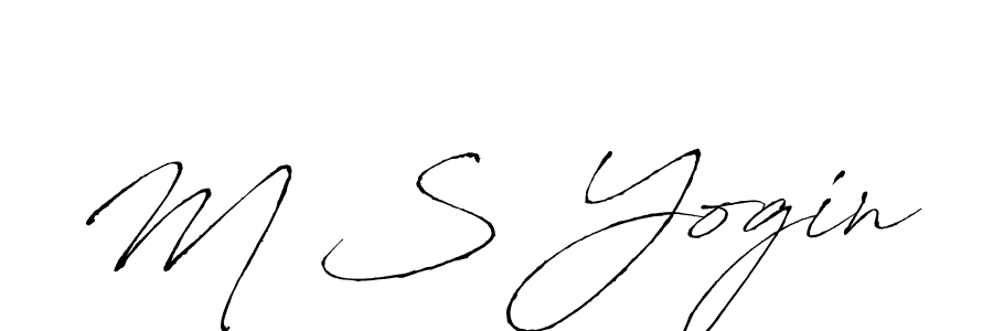 It looks lik you need a new signature style for name M S Yogin. Design unique handwritten (Antro_Vectra) signature with our free signature maker in just a few clicks. M S Yogin signature style 6 images and pictures png