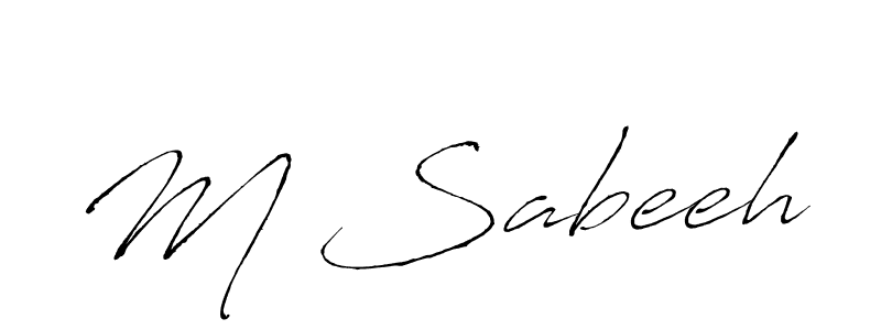 This is the best signature style for the M Sabeeh name. Also you like these signature font (Antro_Vectra). Mix name signature. M Sabeeh signature style 6 images and pictures png