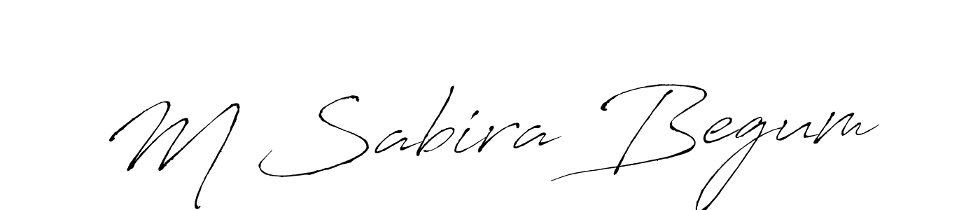 Use a signature maker to create a handwritten signature online. With this signature software, you can design (Antro_Vectra) your own signature for name M Sabira Begum. M Sabira Begum signature style 6 images and pictures png