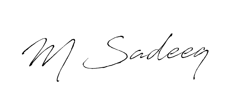 Best and Professional Signature Style for M Sadeeq. Antro_Vectra Best Signature Style Collection. M Sadeeq signature style 6 images and pictures png