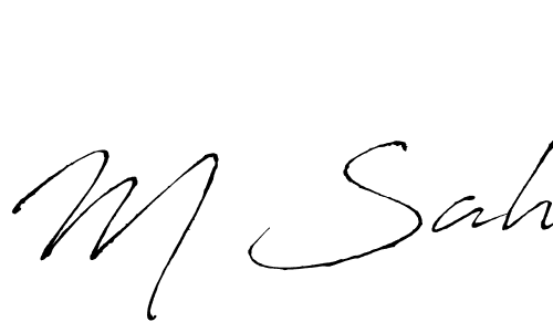 How to Draw M Sah signature style? Antro_Vectra is a latest design signature styles for name M Sah. M Sah signature style 6 images and pictures png