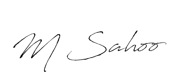 You should practise on your own different ways (Antro_Vectra) to write your name (M Sahoo) in signature. don't let someone else do it for you. M Sahoo signature style 6 images and pictures png