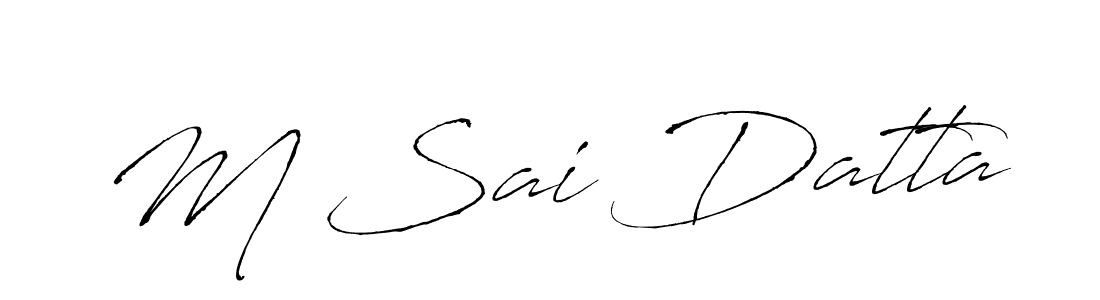Once you've used our free online signature maker to create your best signature Antro_Vectra style, it's time to enjoy all of the benefits that M Sai Datta name signing documents. M Sai Datta signature style 6 images and pictures png