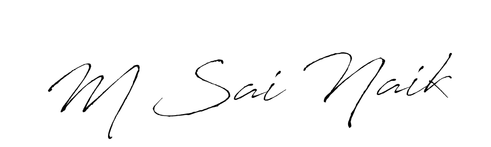 if you are searching for the best signature style for your name M Sai Naik. so please give up your signature search. here we have designed multiple signature styles  using Antro_Vectra. M Sai Naik signature style 6 images and pictures png