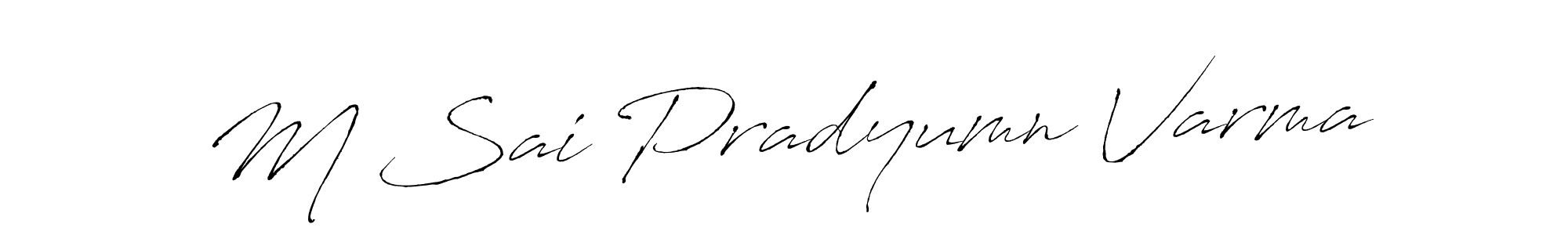 M Sai Pradyumn Varma stylish signature style. Best Handwritten Sign (Antro_Vectra) for my name. Handwritten Signature Collection Ideas for my name M Sai Pradyumn Varma. M Sai Pradyumn Varma signature style 6 images and pictures png