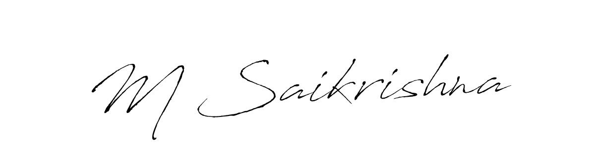 How to Draw M Saikrishna signature style? Antro_Vectra is a latest design signature styles for name M Saikrishna. M Saikrishna signature style 6 images and pictures png