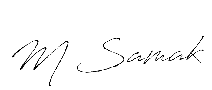 It looks lik you need a new signature style for name M Samak. Design unique handwritten (Antro_Vectra) signature with our free signature maker in just a few clicks. M Samak signature style 6 images and pictures png