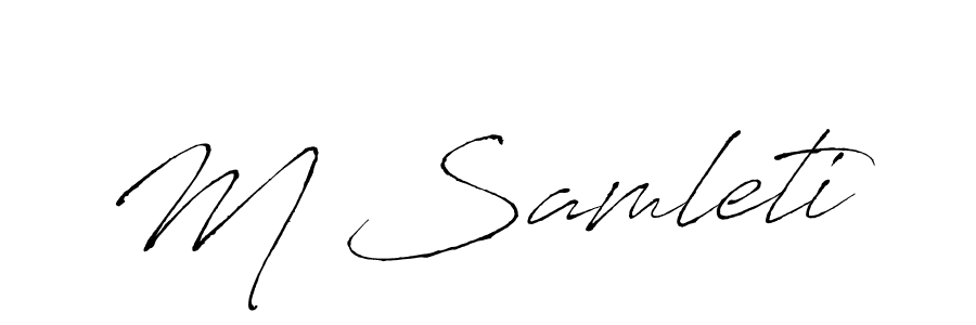 Make a beautiful signature design for name M Samleti. Use this online signature maker to create a handwritten signature for free. M Samleti signature style 6 images and pictures png