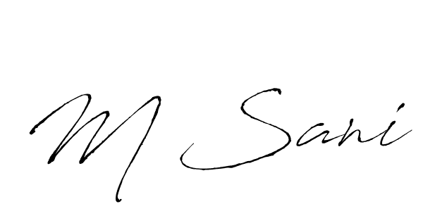 You can use this online signature creator to create a handwritten signature for the name M Sani. This is the best online autograph maker. M Sani signature style 6 images and pictures png