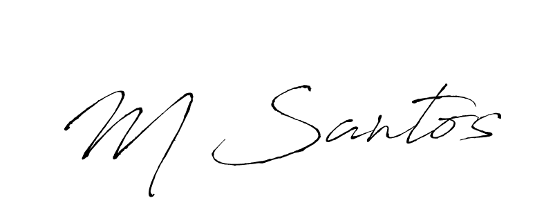 Similarly Antro_Vectra is the best handwritten signature design. Signature creator online .You can use it as an online autograph creator for name M Santos. M Santos signature style 6 images and pictures png