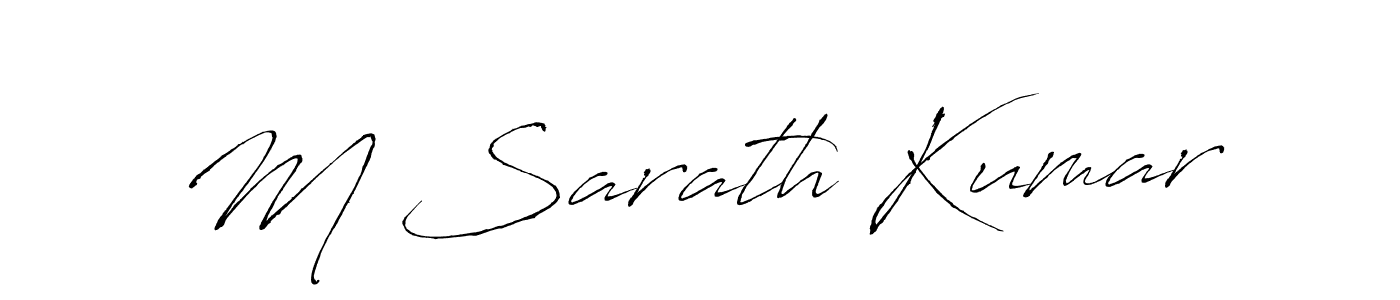 It looks lik you need a new signature style for name M Sarath Kumar. Design unique handwritten (Antro_Vectra) signature with our free signature maker in just a few clicks. M Sarath Kumar signature style 6 images and pictures png