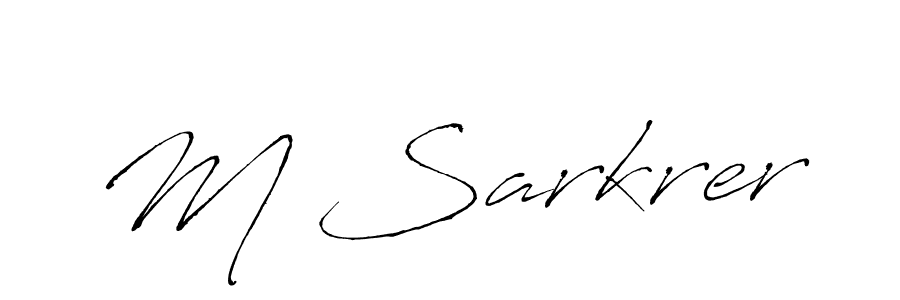 Make a beautiful signature design for name M Sarkrer. Use this online signature maker to create a handwritten signature for free. M Sarkrer signature style 6 images and pictures png