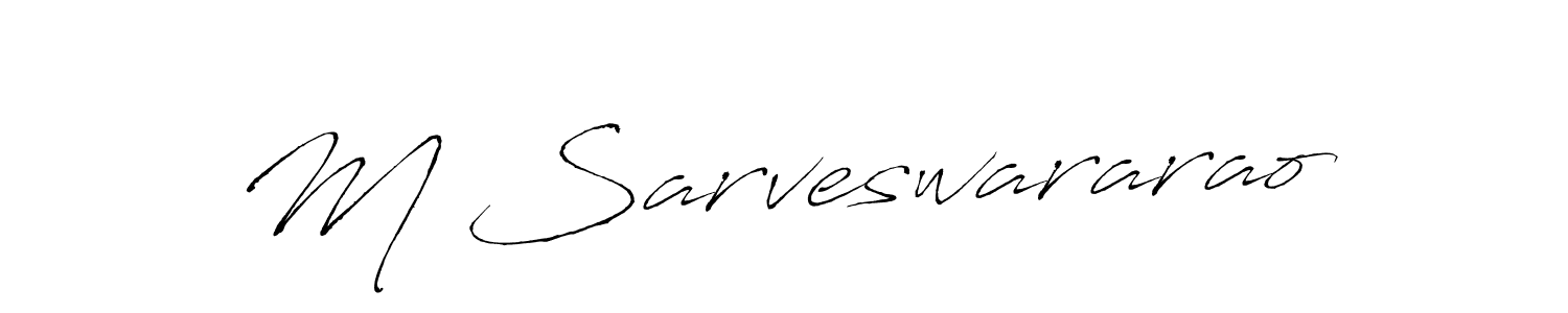 Antro_Vectra is a professional signature style that is perfect for those who want to add a touch of class to their signature. It is also a great choice for those who want to make their signature more unique. Get M Sarveswararao name to fancy signature for free. M Sarveswararao signature style 6 images and pictures png