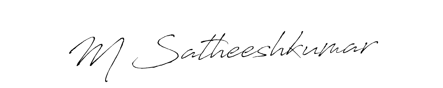 Make a beautiful signature design for name M Satheeshkumar. Use this online signature maker to create a handwritten signature for free. M Satheeshkumar signature style 6 images and pictures png