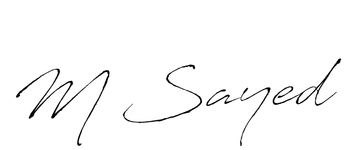 Also You can easily find your signature by using the search form. We will create M Sayed name handwritten signature images for you free of cost using Antro_Vectra sign style. M Sayed signature style 6 images and pictures png