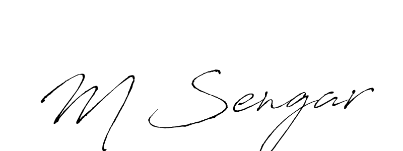 How to make M Sengar signature? Antro_Vectra is a professional autograph style. Create handwritten signature for M Sengar name. M Sengar signature style 6 images and pictures png