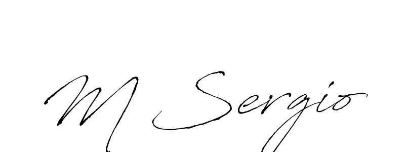 How to Draw M Sergio signature style? Antro_Vectra is a latest design signature styles for name M Sergio. M Sergio signature style 6 images and pictures png