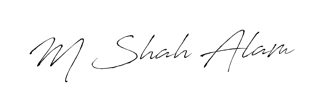 Use a signature maker to create a handwritten signature online. With this signature software, you can design (Antro_Vectra) your own signature for name M Shah Alam. M Shah Alam signature style 6 images and pictures png