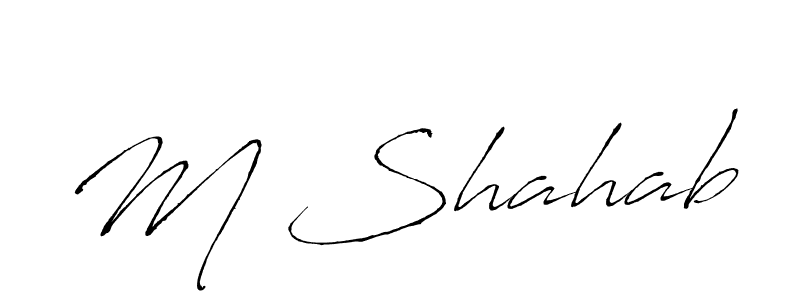 Also we have M Shahab name is the best signature style. Create professional handwritten signature collection using Antro_Vectra autograph style. M Shahab signature style 6 images and pictures png