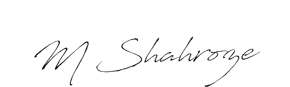 It looks lik you need a new signature style for name M Shahroze. Design unique handwritten (Antro_Vectra) signature with our free signature maker in just a few clicks. M Shahroze signature style 6 images and pictures png