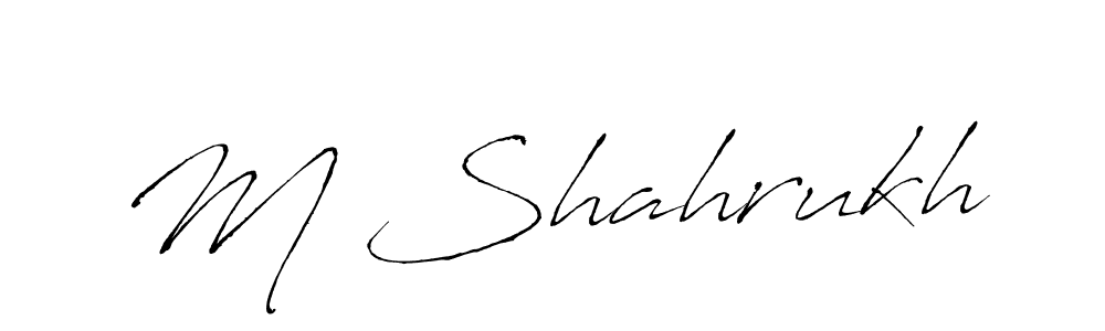 The best way (Antro_Vectra) to make a short signature is to pick only two or three words in your name. The name M Shahrukh include a total of six letters. For converting this name. M Shahrukh signature style 6 images and pictures png